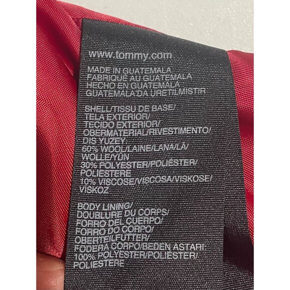 Tommy Hilfiger Red Faux Fur Hooded Jacket M - Picture 14 of 16